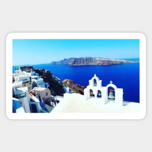 view of Oia, Santorini Sticker